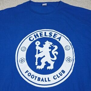 Chelsea Football Club Supporter Tshirt Mens XL Fruit‎ Of The Loom HD Cotton Blue